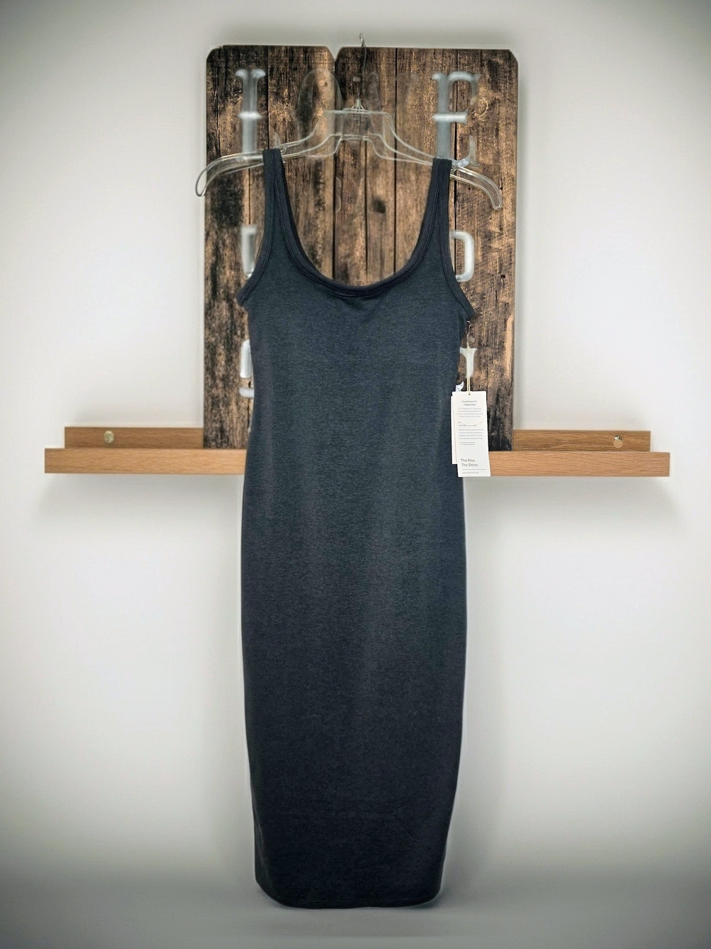 NWT Vouri Teal / Charcoal Sleeveless Tank Maxi Dress SIZE S - Picture 2 of 7